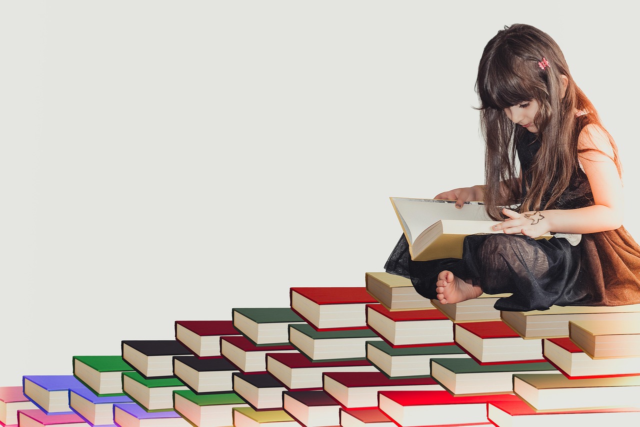 people studying library